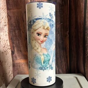 Frozen Themed White and Blue Tumbler